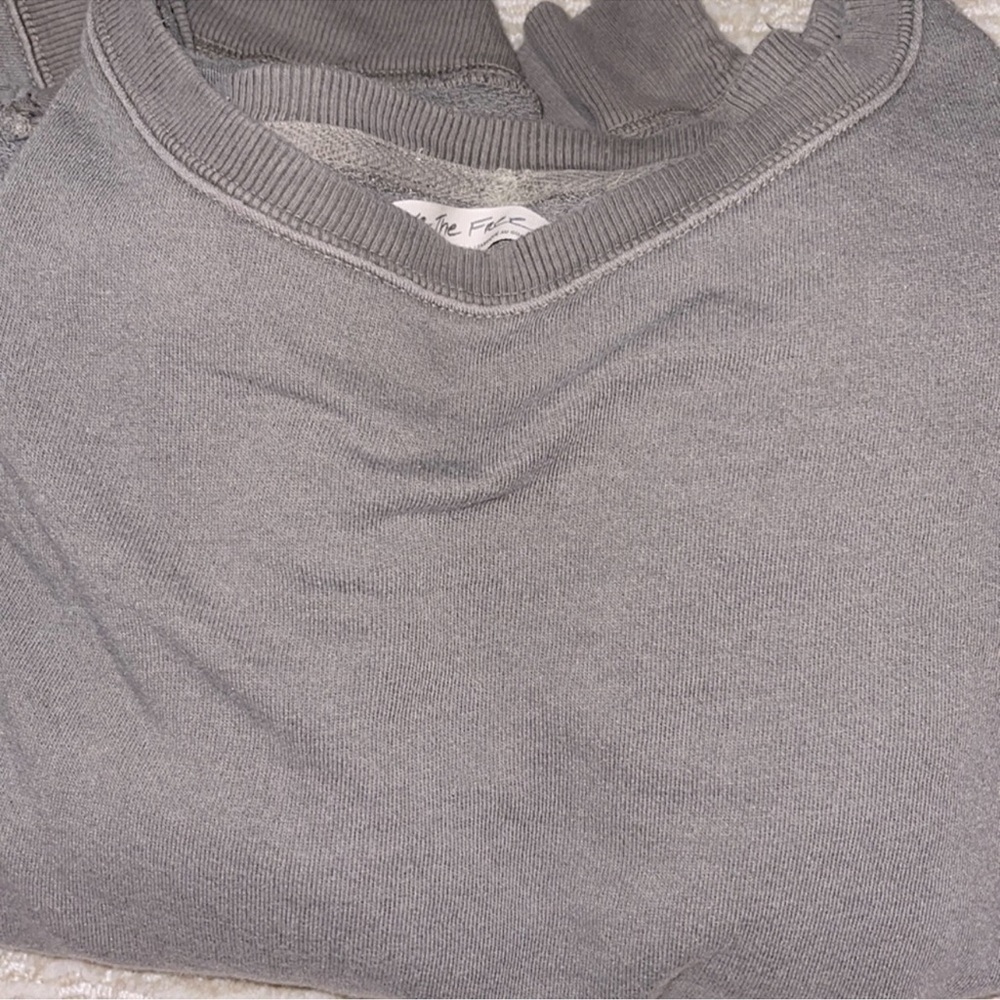 NEW Free People x We The Free Camden Sweatshirt in Phantom Heather - Picture 5 of 8